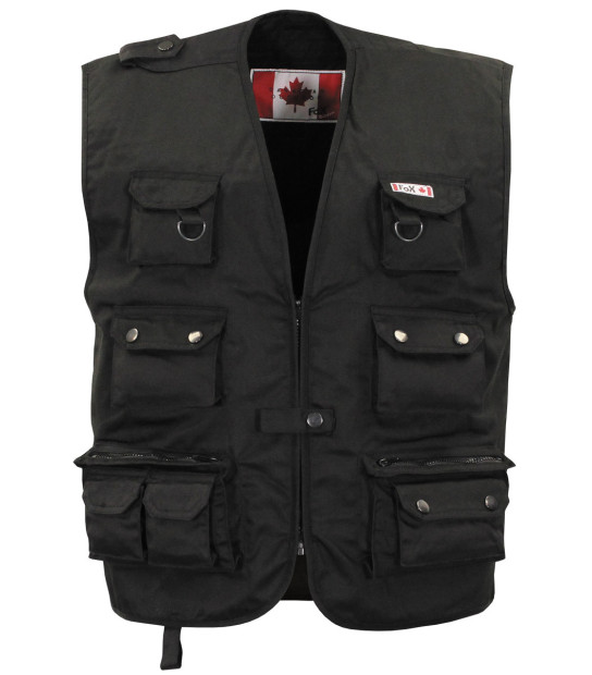 Gilet Homme Exterieur Multipoches Léger Respirant Veste Sans Manche Col
