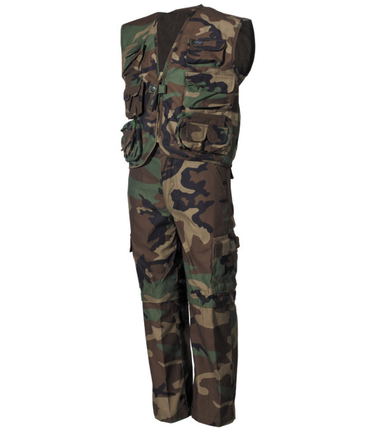 Elim Ensemble Survêtement Militaire Enfant Fille Garçon - Tenue Camouflage Confortable Plein Air