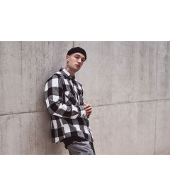 Chemise à Carreaux Brandit Manches Courtes - Taille S à 7XL, Flanelle Coton, Neuve Avec étiquettes