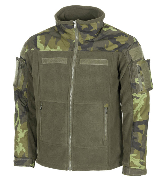Veste Polaire Militaire Homme Zip Complète - Doublure Chaude, Manches Longues, Style Tactique Pour Automne/hiver