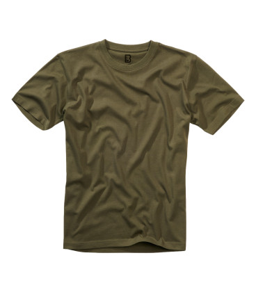 T-Shirt uni Brandit Kaki pour Militaire / Armée