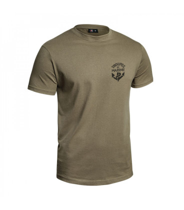 T-shirt Femme Style Armée Militaire Kaki Déchiré Grunge - Marque New Look, Taille 42 - Occasion Très Bon état