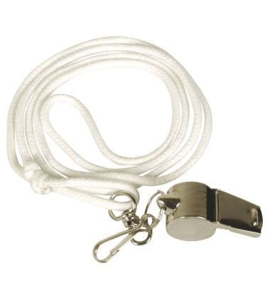 Sifflet avec cordon blanc