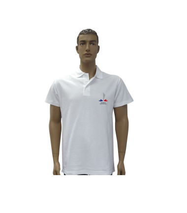 Polo blanc marine nationale