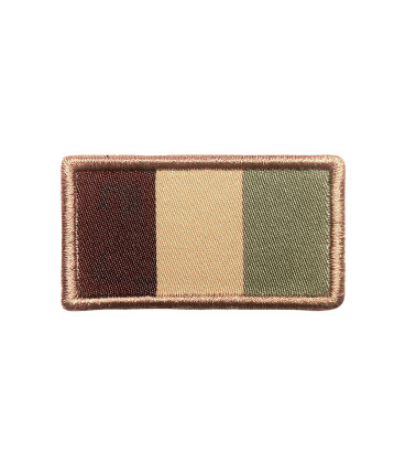 Patch drapeau français désert brodé sur tissu