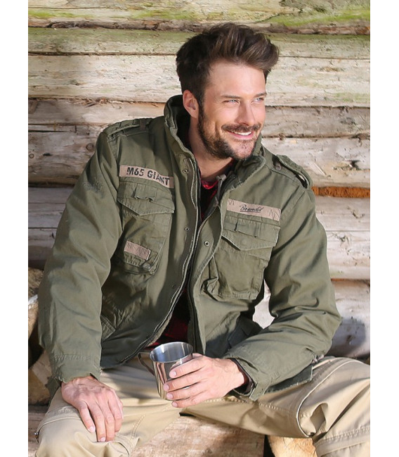 Veste Parka Militaire Brandit M-65 Giant - Noir - Style Vintage - 2 En 1 - Neuf Avec étiquettes