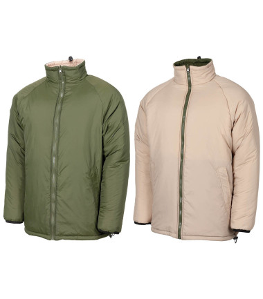 Veste GB thermique, réversible, MFH vert kaki / beige