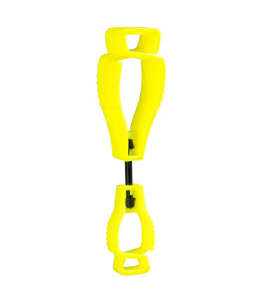 Clip pour gant de travail sans métal Jaune Portwest (lot de 40 pièces)