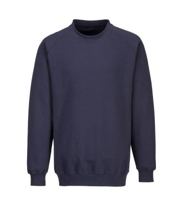 Sweat shirt anti statique esd de travail Bleu Portwest
