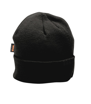 Bonnet microfibre insulatex de travail Noir Portwest