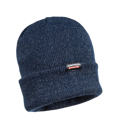 Bonnet tricot réfléchissant, doublé insulatex de travail Bleu Portwest