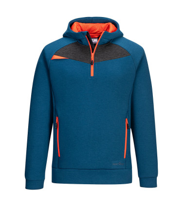 Dx4 quarter zip hoodie de travail Bleu Metro Portwest