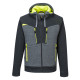 Sweat à capuche zippé dx4 de travail Gris Métal Portwest