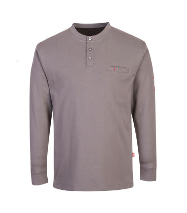 Fr henley antistatique de travail Gris Portwest