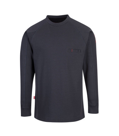 Sweat col rond antistatique fr de travail Bleu Portwest