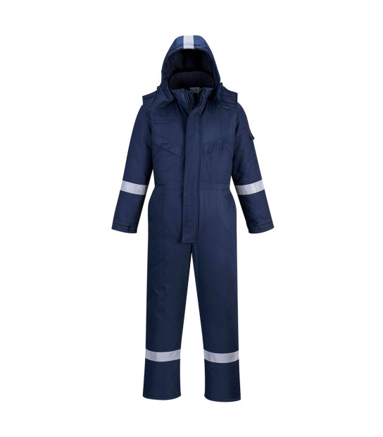 Combinaison De Travail Homme Haute Visibilité - Bleu Royal Réfléchissant, Multipoches, Taille XXL - Tenue Mécanique/Chantier