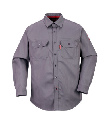 Chemise bizflame 88/12 de travail Gris Portwest