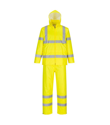 Ensemble de pluie enroulable haute visibilité de travail Jaune Portwest