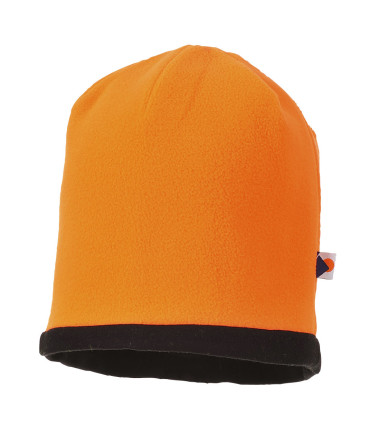 Bonnet hi-vis réversible de travail Orange/Noir Portwest