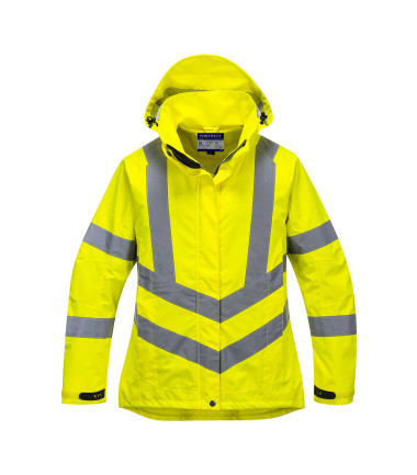 Parka femme hi-vis respirante de travail Jaune Portwest