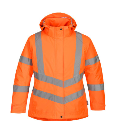 Parka d'hiver haute visibilité pour femme de travail Orange Portwest