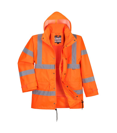 Parka haute-visibilité respirante interactive de travail Orange Portwest