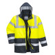 Parka bicolore traffic de travail Jaune Portwest