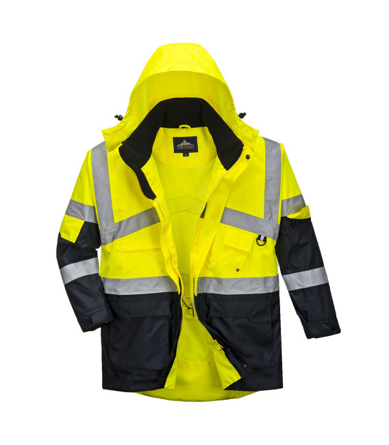 Parka De Travail Portwest Bicolore - Jaune, Taille S, Imperméable, Certifié -40°C, Conforme EN ISO 20471 - 9