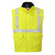 Bodywarmer hi-vis bizflame antistatique et fr de travail Jaune Portwest