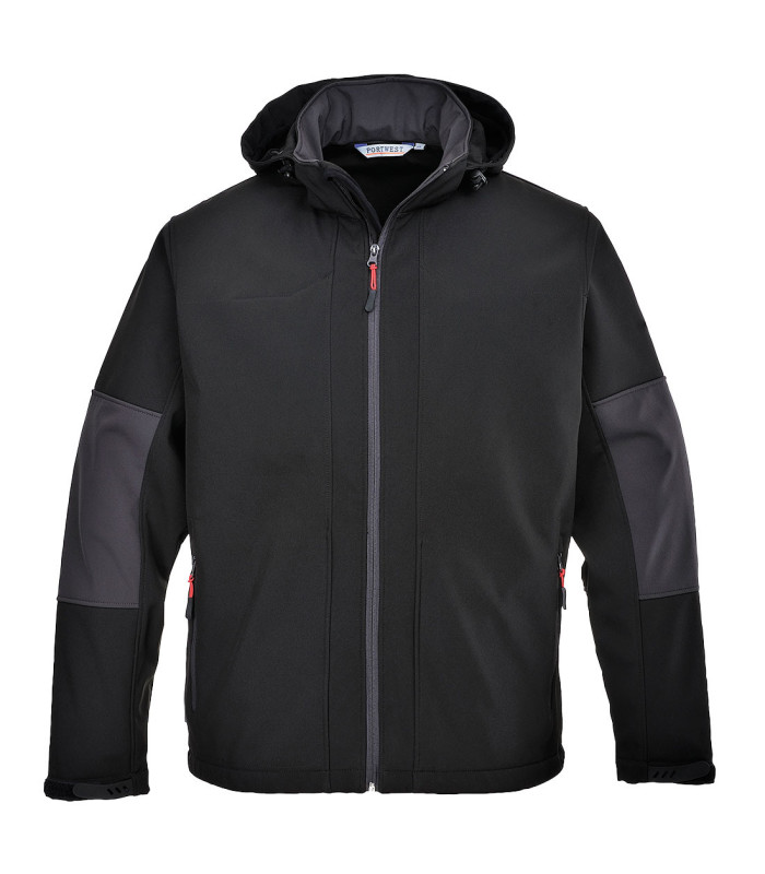 Geographical Norway Rainman Turbo-Dry - Veste Softshell Homme Avec Capuche Noire XXXL