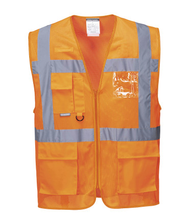 Gilet hv meshair athène de travail Orange Portwest