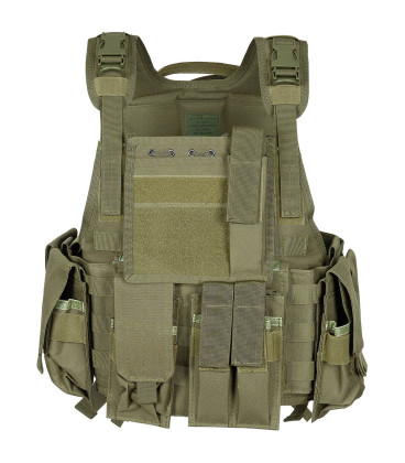 Gilet Tactique De Combat Camouflage HXSZWJJ - Veste Militaire Avec Poches MOLLE, Pour Airsoft, Paintball Ou Entraînement - 9