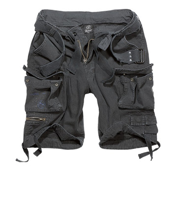 Short cargo noir Savage Brandit pour Militaire / Armée