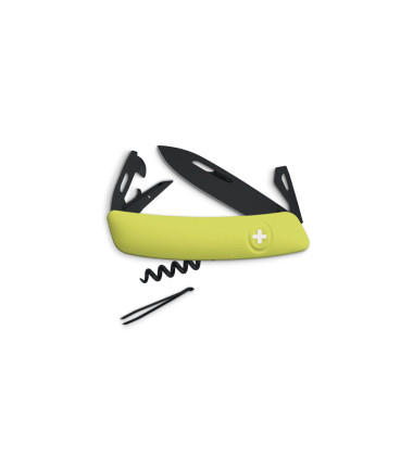 Couteau suisses D03 ALLBLACK, mousse Swiza Vert - Kaki - Olive