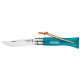 Couteau pliant Baroudeur N°06 Inox Turquoise Opinel