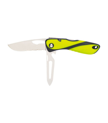 Couteau multi-fonctions Offshore Lame Mixte et épissoir Wichard Vert - Kaki - Olive