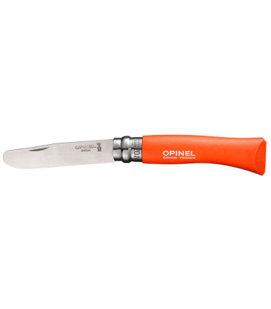 Couteau pliant Mon Premier Opinel N°07 Inox Mandarine (6Pcs) Opinel