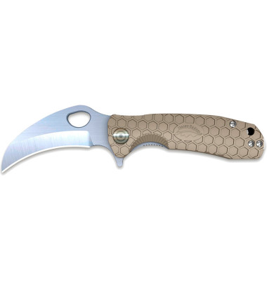 Karambit Claw D2 Medium Tan Plain Honey Badger