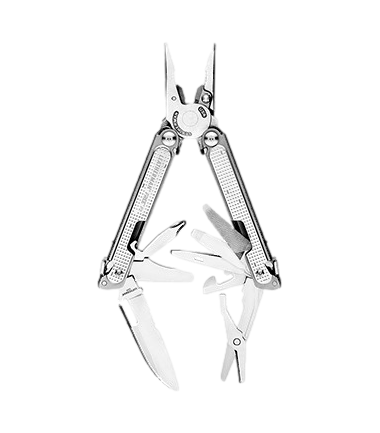Outil multi-fonctions Free P2 - 19 outils Leatherman Gris