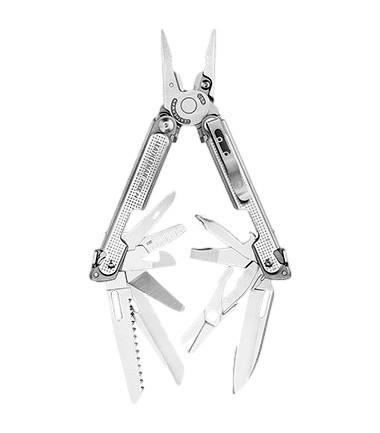 Outil multi-fonctions Free P4 - 21 outils Leatherman Gris