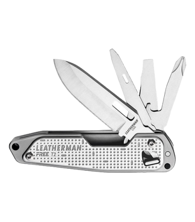 Outil multi-fonctions Free T2 - 8 outils Leatherman Gris