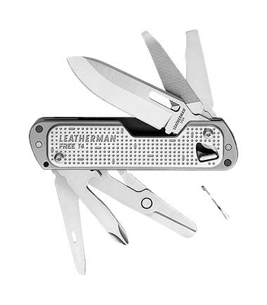 Outil multi-fonctions Free T4 - 12 outils Leatherman Gris