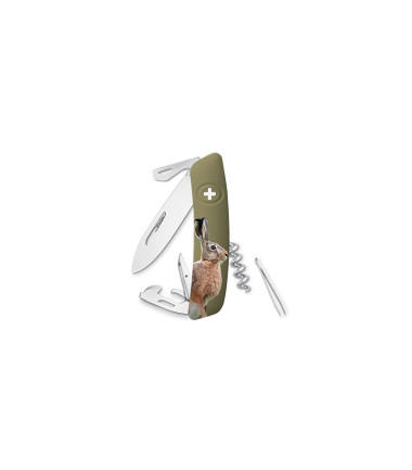 Couteau suisses D03 - Edition limitée Lièvre Swiza Vert - Kaki - Olive