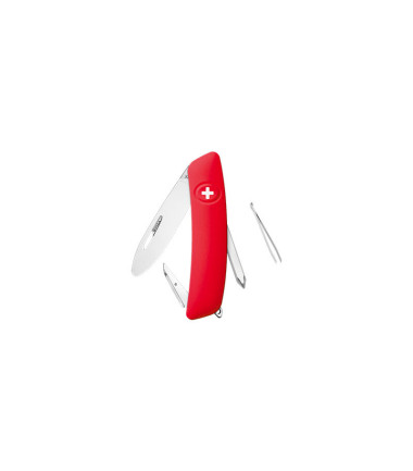 Couteau suisses J02 Junior avec anneau, rouge Swiza Rouge