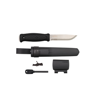 Couteau fixe Garberg avec Kit de survie - Noir Morakniv