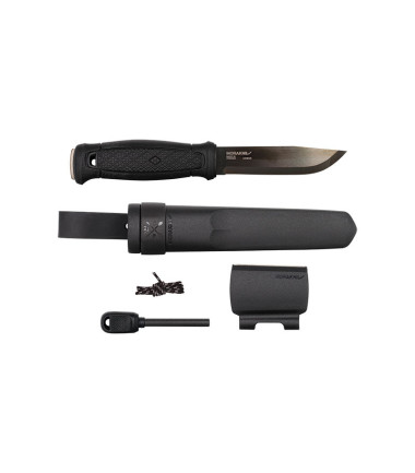 Couteau fixe Garberg BlackBlade avec Kit de survie Morakniv