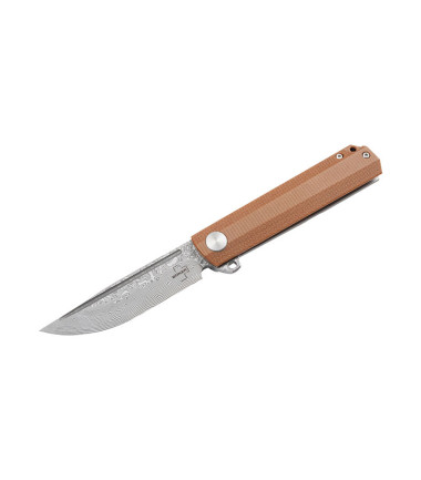 Couteau pliant Cataclyst Brown Damascus Boker Plus