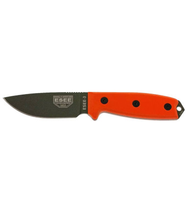 Couteau fixe ESEE-3 - Lame Verte - Orange ESEE Orange