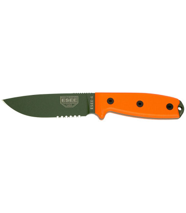 Couteau fixe ESEE-4 - Lame Verte Mixte ESEE Gris