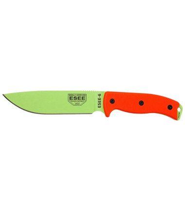 Couteau fixe ESEE-6 - Lame Venom Green - Orange ESEE Orange